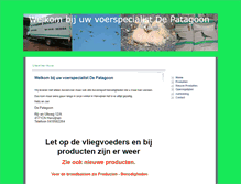 Tablet Screenshot of patagoon.nl